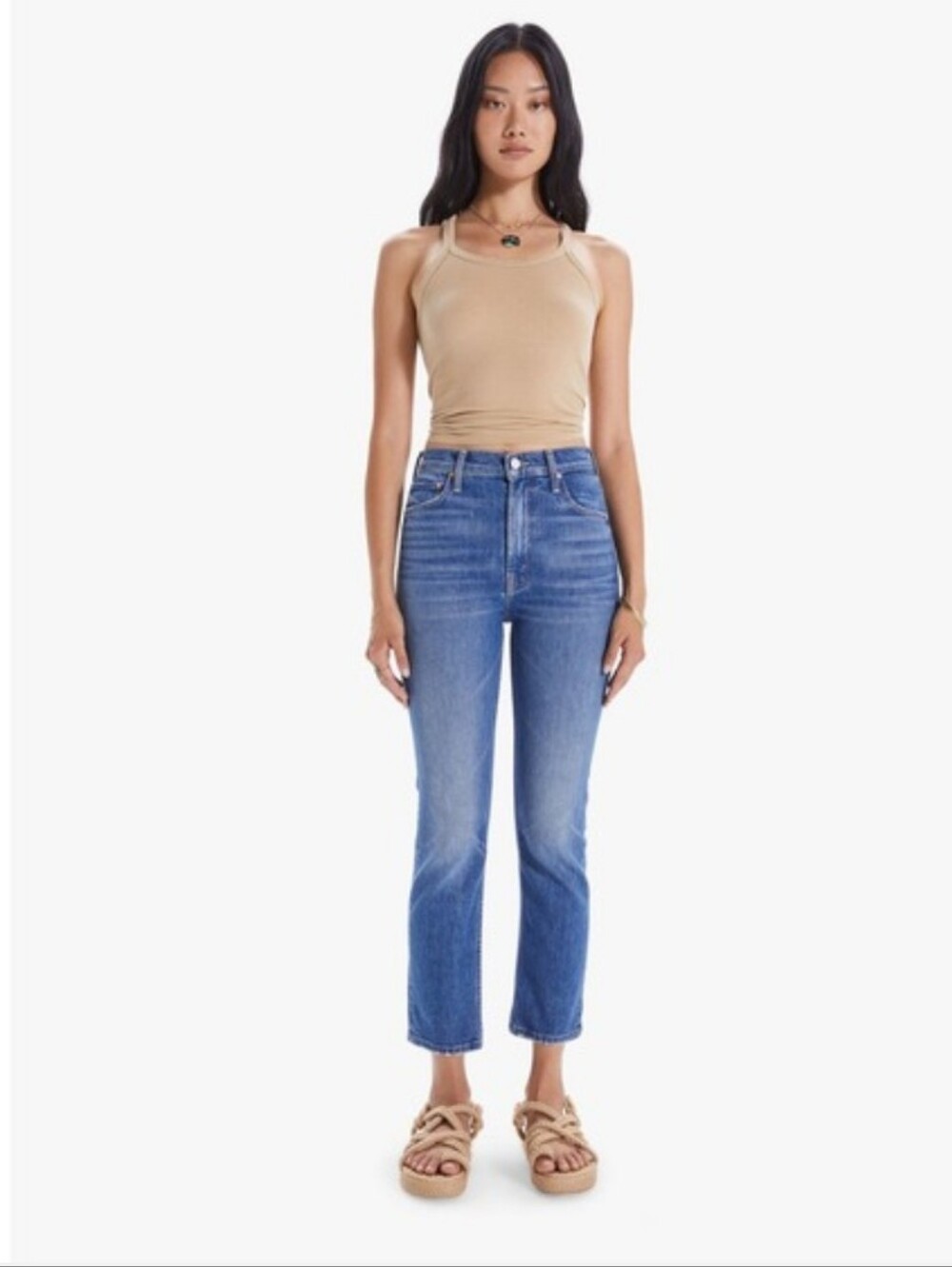 Mother Superior High Waisted Rider Ankle Jeans 27 Running With Scissors